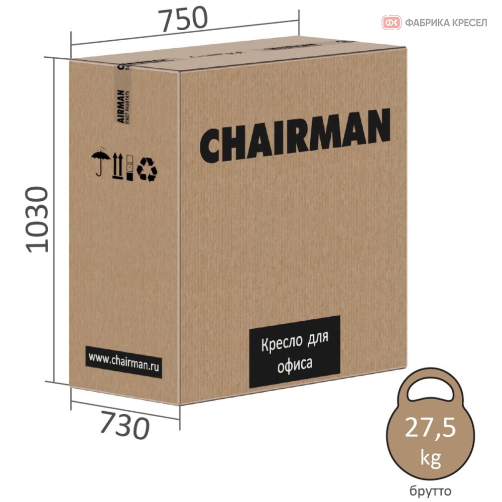 Офисное кресло Chairman CH523 Черный